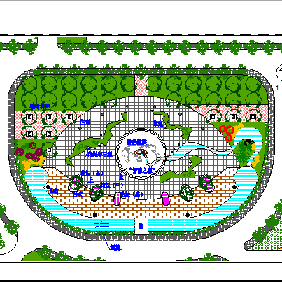 某小型广场景观设计总平面规划图免费下载 - 景观规划设计 - 土木工程网