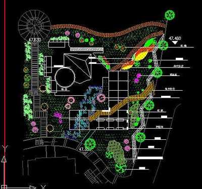 小区节点绿化配置平面图免费下载 - 景观规划设计 - 土木工程网