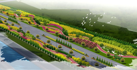 邢台打造西部滨河绿化景观带