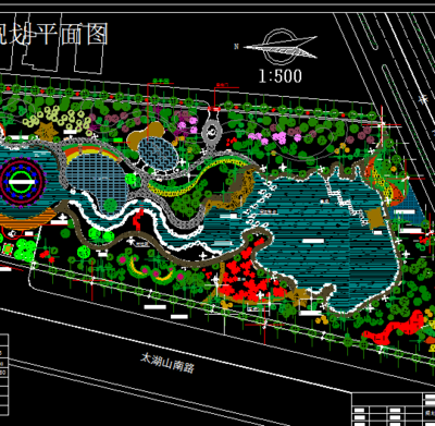 大型楚园广场园林绿化规划设计图免费下载 - 景观规划设计